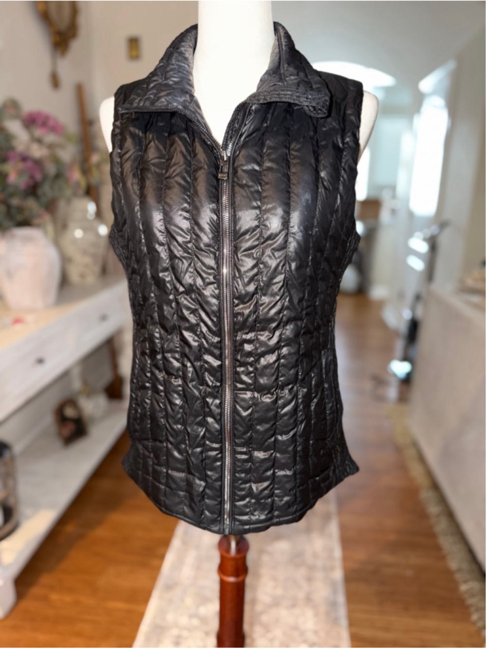 Calvin Klein Black Quilted Puffer Vest Size M